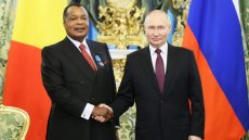 En visite à Moscou, Sassou-Nguesso salue la Russie pour son «courage et sa résilience»
