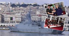 Le MERKURIY, un navire de guerre russe, jette l’ancre au port d’Alger