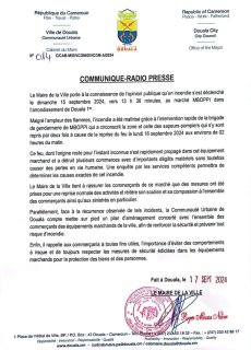 Incendie au marché Mboppi: le maire de Douala veut renforcer la sécurité et prévenir tout risque d’incendie